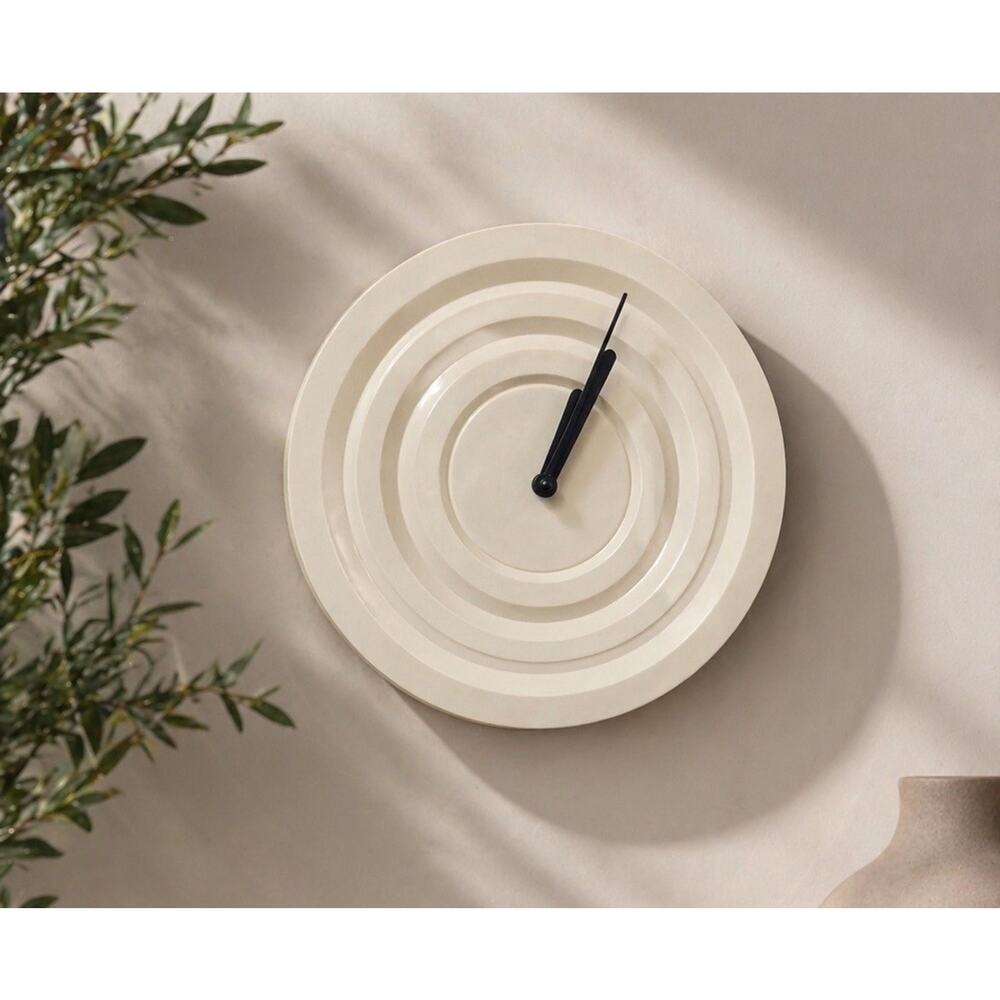 Ikea Clock White NYLLE Minimalist Clock New and Sealed Mid Century Modern MCM